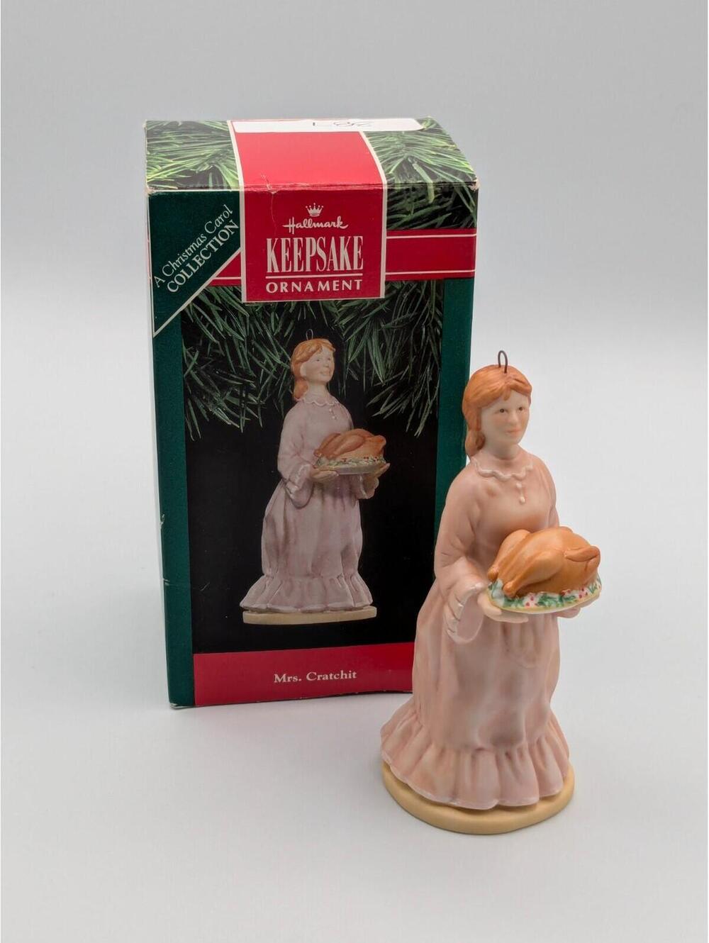 Hallmark Keepsake Mrs. Cratchit 1991 Porcelain, Dickens' A Christmas Carol